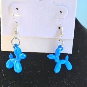 Blue Balloon Dog Earrings! FREE/ with purchase!